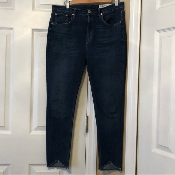 Rag & Bone ‘The Lenox’ High-Rise Skinny Ankle Jeans - Picture 2 of 9